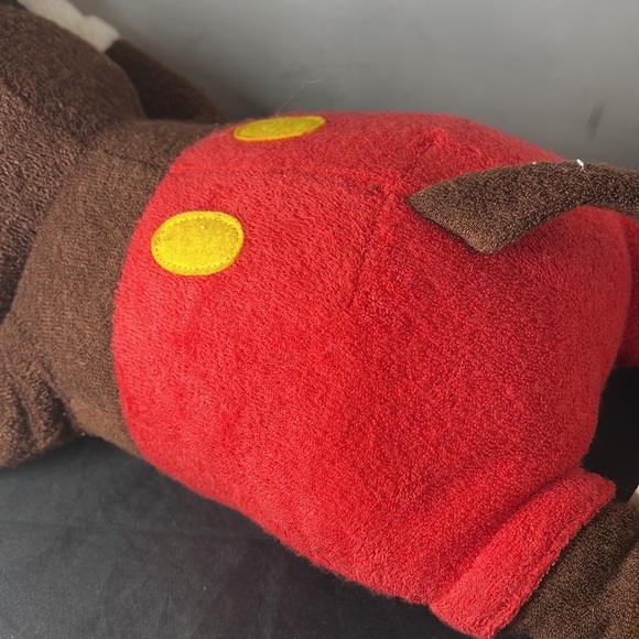 Sega Mickey Mouse 2002 Japan Disney Plush laying on stomach w/ Tag VTG - Picture 4 of 10